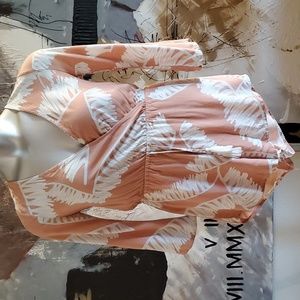 Reverse Blush Pink V Neck Long Sleeve Romper Women S